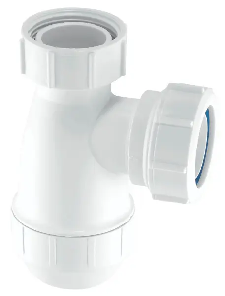 McAlpine Basin Bottle Trap, White, 32 mm