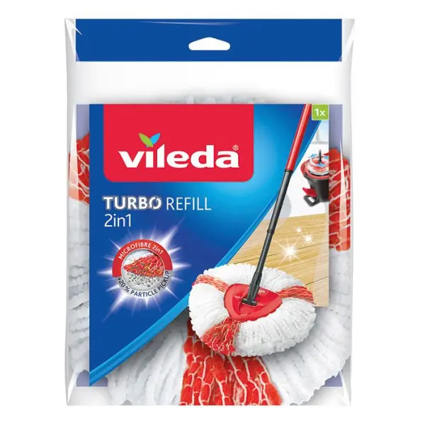 Vileda Easy Wring & Clean Turbo Mop 2in1 Refill, 160g