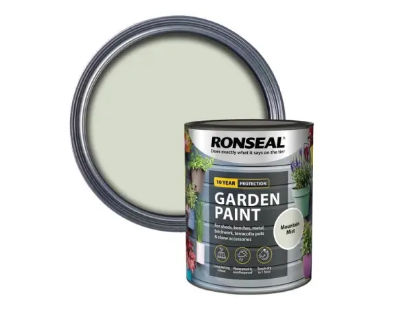 Ronseal Garden Paint - Mountain Mist, 750ml