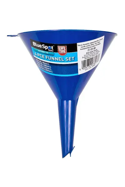 Blue Spot Tools - Set Corong 4 Ketul, Plastik ABS