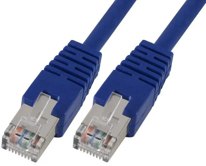 PRO SIGNAL - RJ45 zu RJ45 Cat5e S/FTP Ethernet-Patchkabel 0,5m Blau