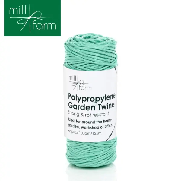 Mill Farm Poly Green Garden Twine Spool, 100g 125m