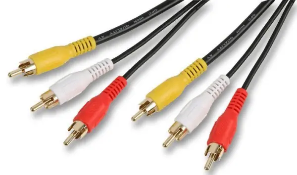 Pro Signal Cable RCA Macho a Macho 3x, Audio/Video, 1m, Negro
