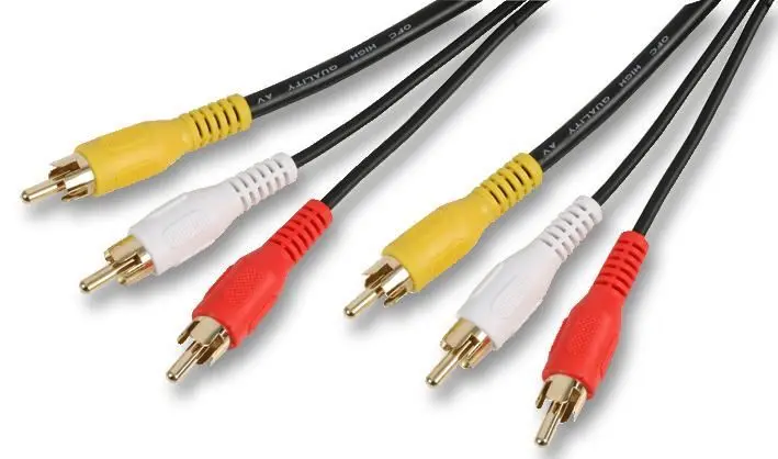 PRO SIGNAL 3x RCA 남성 to 남성 오디오/비디오 케이블, 1m, 블랙