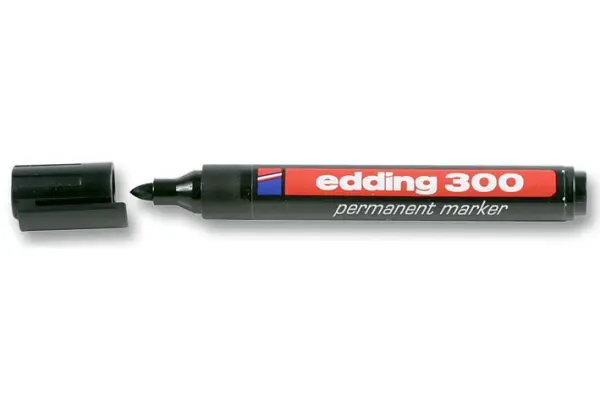 EDDING ブレットチップ 油性ペン ブラック 1.5-3mm