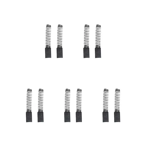 Set 5x - 2x Berus Karbon untuk Gerudi Black & Decker (Saiz 6.3x6.3x13/11mm)