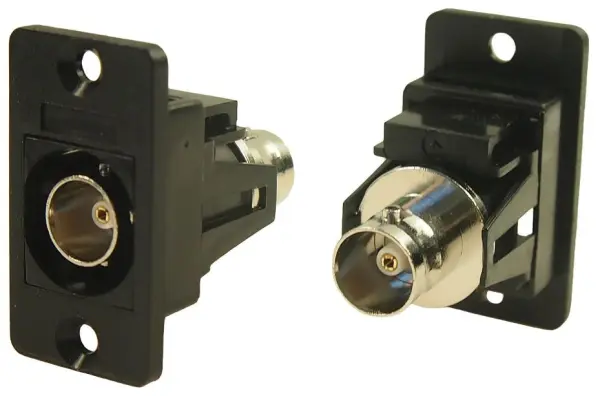 CLIFF Slim BNC Feedthrough Socket to Socket, 75 Ohm, Black
