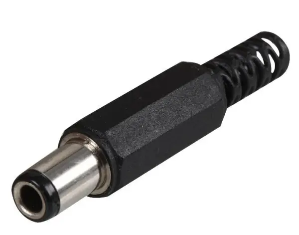 HiLo 3mm DC Power Plugs with Strain Relief, 5 Pack