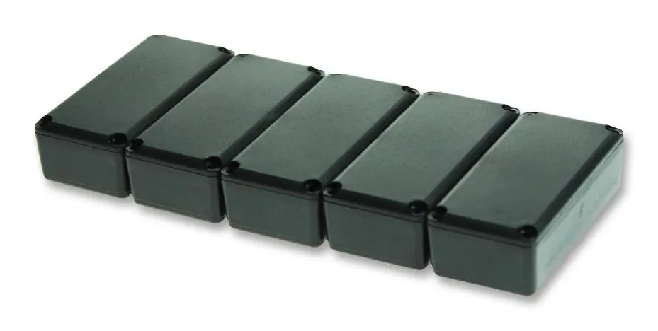 CAMDENBOSS - Boîte de potage ABS noir avec couvercle, 58x28x18mm, Lot de 5