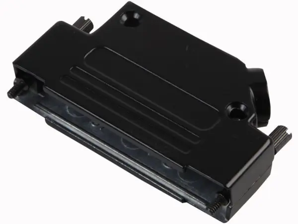 MH CONNECTORS 45° D-sub Kap, Zinklegering, 37-weg, Zwart
