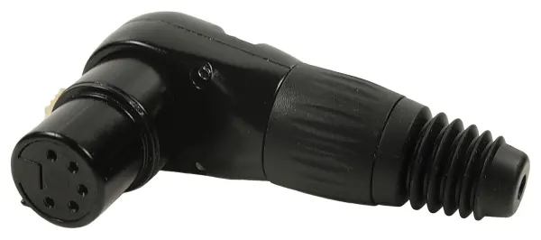 CLIFF FC619315 RAMP 5-Pole Right Angle XLR Socket, 8-Position Adjustable