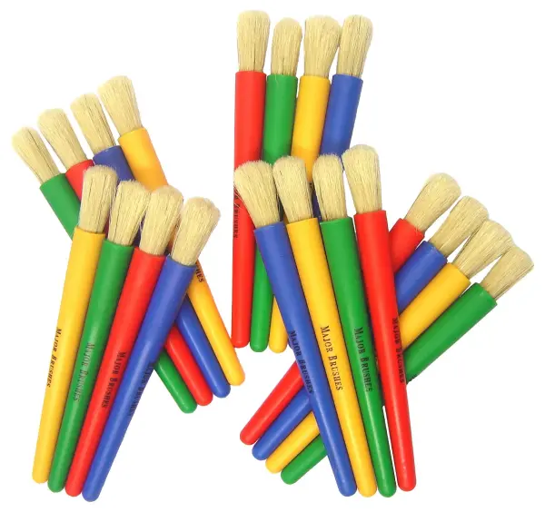 Major Brushes Ltd Junior Chubby Brushes, 20 Pack