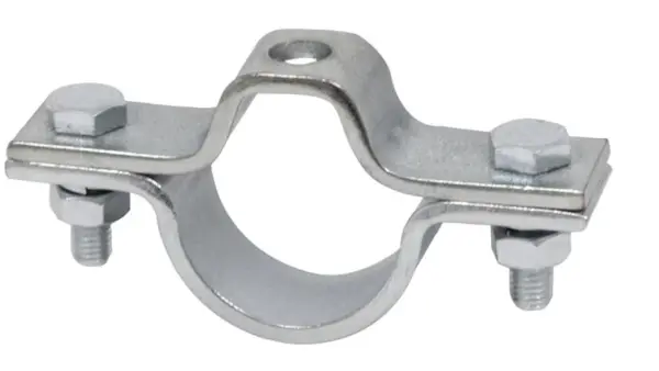 EQUINOX Pipe Clamp, 50mm, Silver, 150kg Capacity