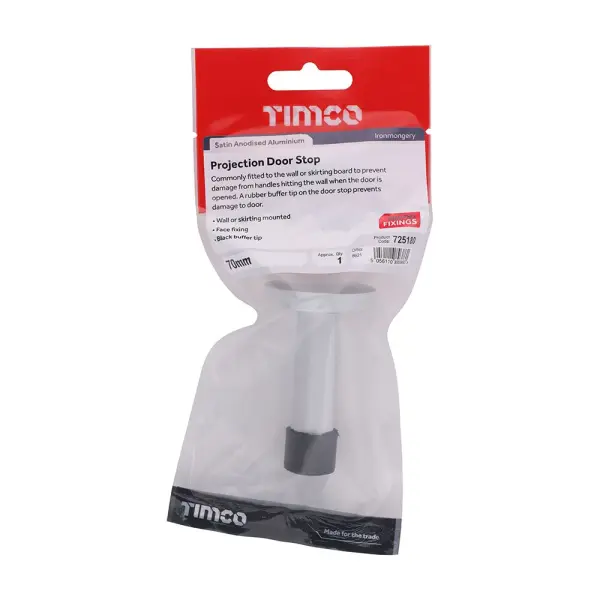 Timco Deurstop Projectie SAA - Wand- of plintbevestiging