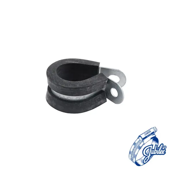 Jubilee P Clip, Mild Steel, EPDM Liner, 17mm (Pack of 20)