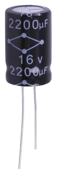 Multicomp Pro Electrolytic Capacitor 2200µF 16V Through Hole