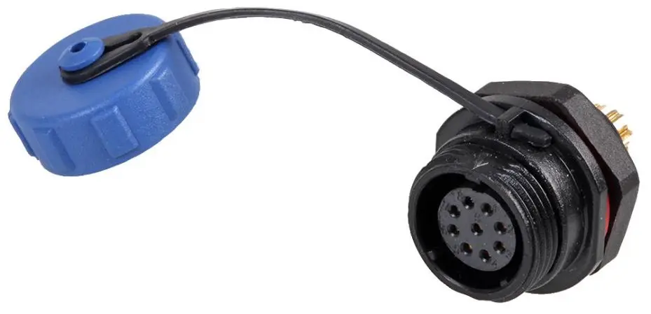 PRO ELEC SP13シリーズ 9極パネルマウントコネクタ IP68対応