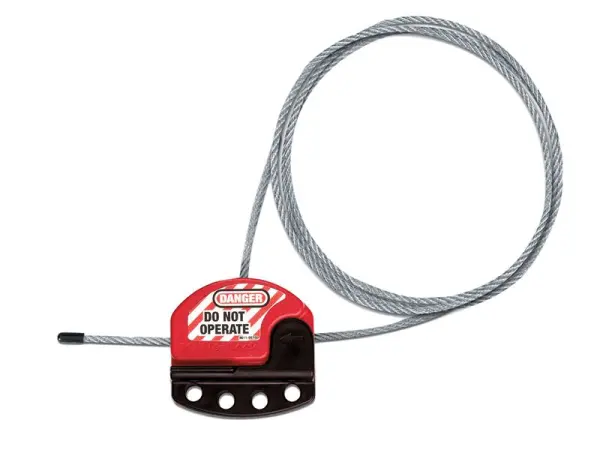 Master Lock 1.8m Four Padlock Lockout Hasp with Cable