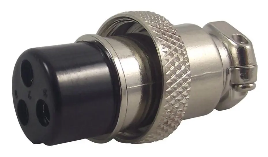 Cliff FC684213 Shielded 3-Way Plug, Brass, ZC Series