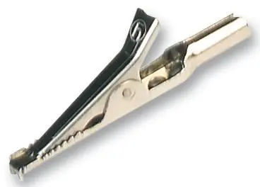 HIRSCHMANN מחבר תנין מפלדה מצופה ניקל, 10 מ״מ, 4A