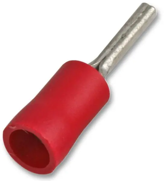 PRO POWER Red PVC 6.35mm Crimp Terminals, 12A, 100 Pack
