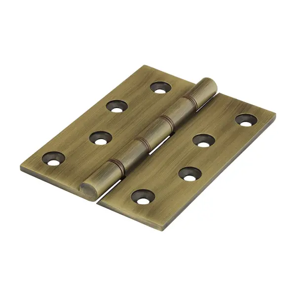 Timco Double Phosphor Bronze Washered Hinges, Brass, 102x75mm (2pk)