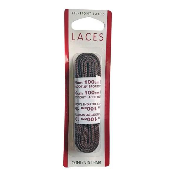 Flat Sports Boot Lace Brown 100cm