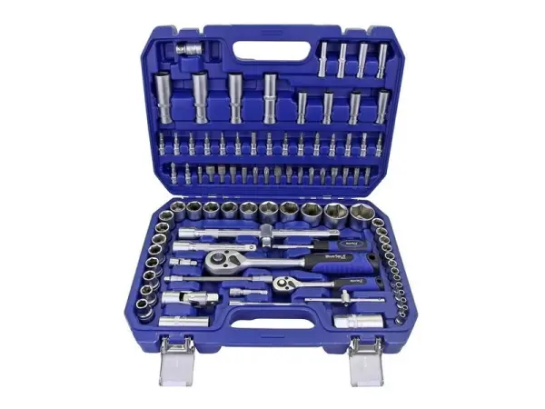 Ensemble de douilles métriques BlueSpot Tools 1/2 po et 1/4 po, 94 pièces