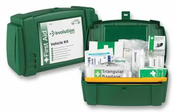 RARAION Kit di Primo Soccorso Standard per Veicoli, per Ferite Lievi