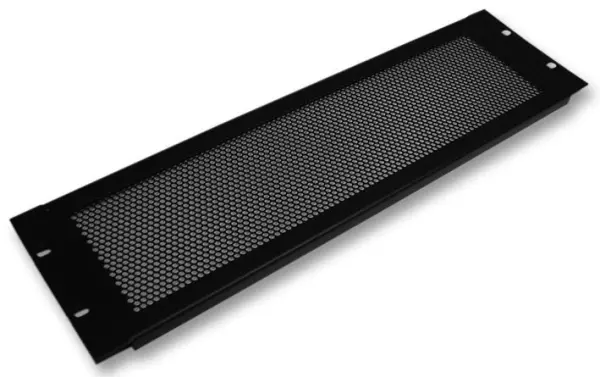 PENN ELCOM Pannello Rack Ventilato 19 pollici, 4U, Acciaio Nero