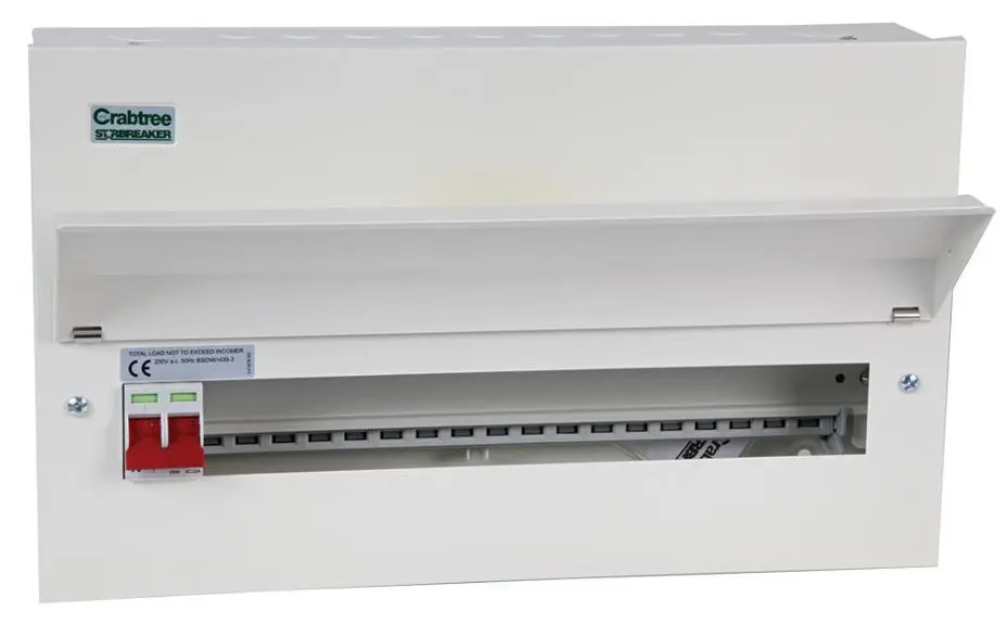 Crabtree Starbreaker 18-Way Metal Consumer Unit, 100A