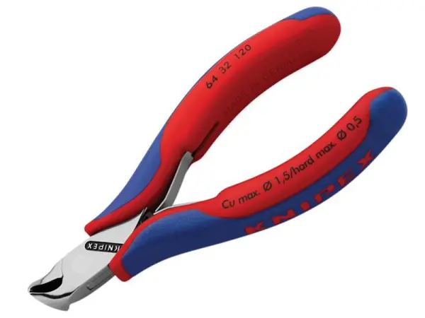 Knipex 64 32 120 Electronics End Cutting Nipper, 120mm
