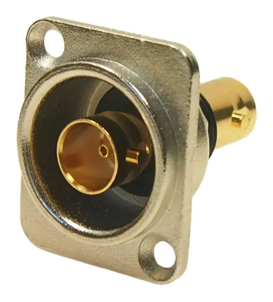 CLIFF Gold Plated BNC 75 Ohm Socket Panel Mount Feedthrough Connector, 12GHz