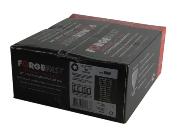 ForgeFix - Lot de 1800 vis à bois ForgeFast compatibles Torx®