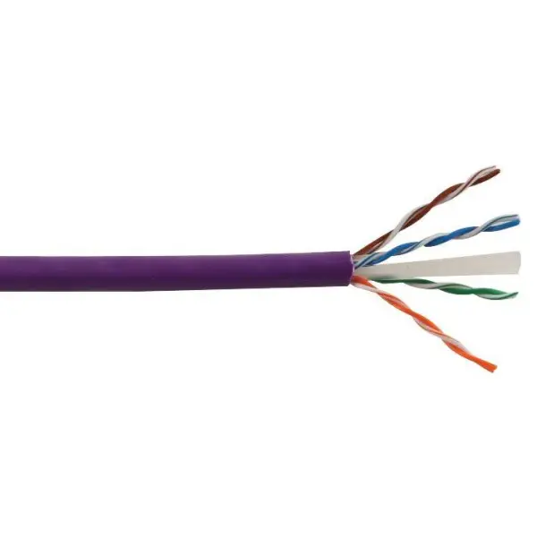 PRO POWER Cat6 Network Cable Unshielded LSZH Purple 305m