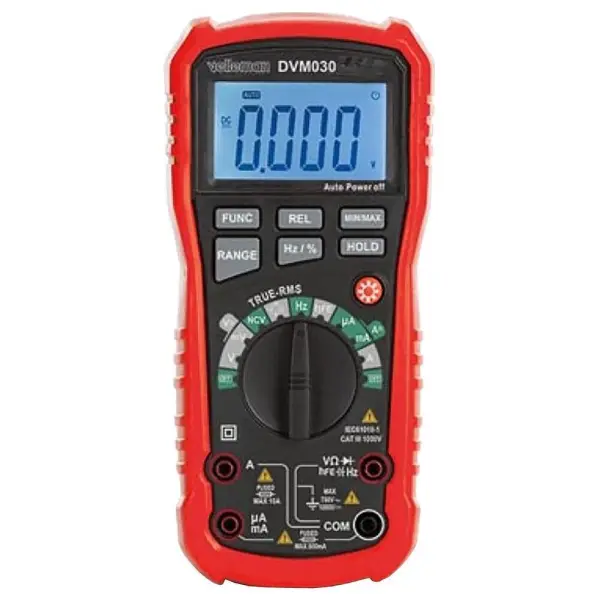 Velleman Digital Multimeter, Autoranging, 750V AC/1kV DC
