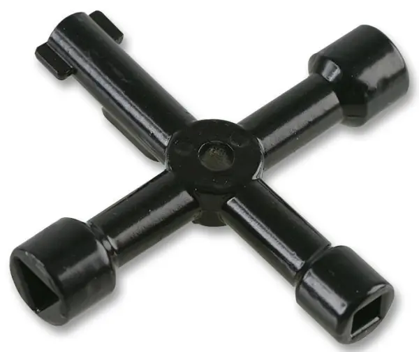 Duratool Chiave Universale 4 Vie per Armadi Contatori Servizi