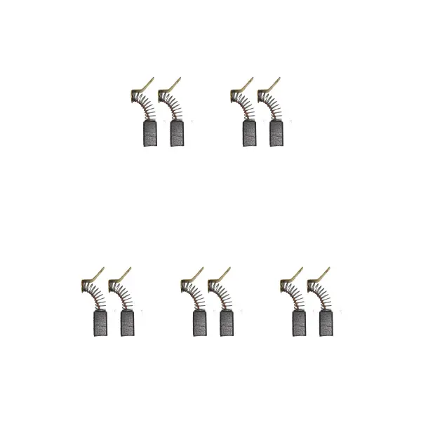5 Sets of Carbon Brushes for Iskra-Perles Mini Grinder (6x7x13.5/12mm)