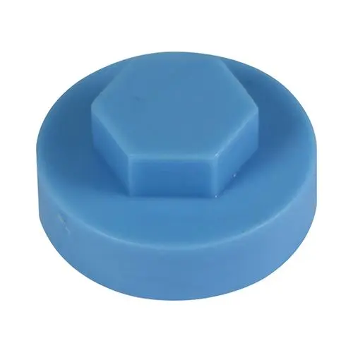 Timco Hex Head Cover Caps, Cornflower, 19mm, Pack of 1000