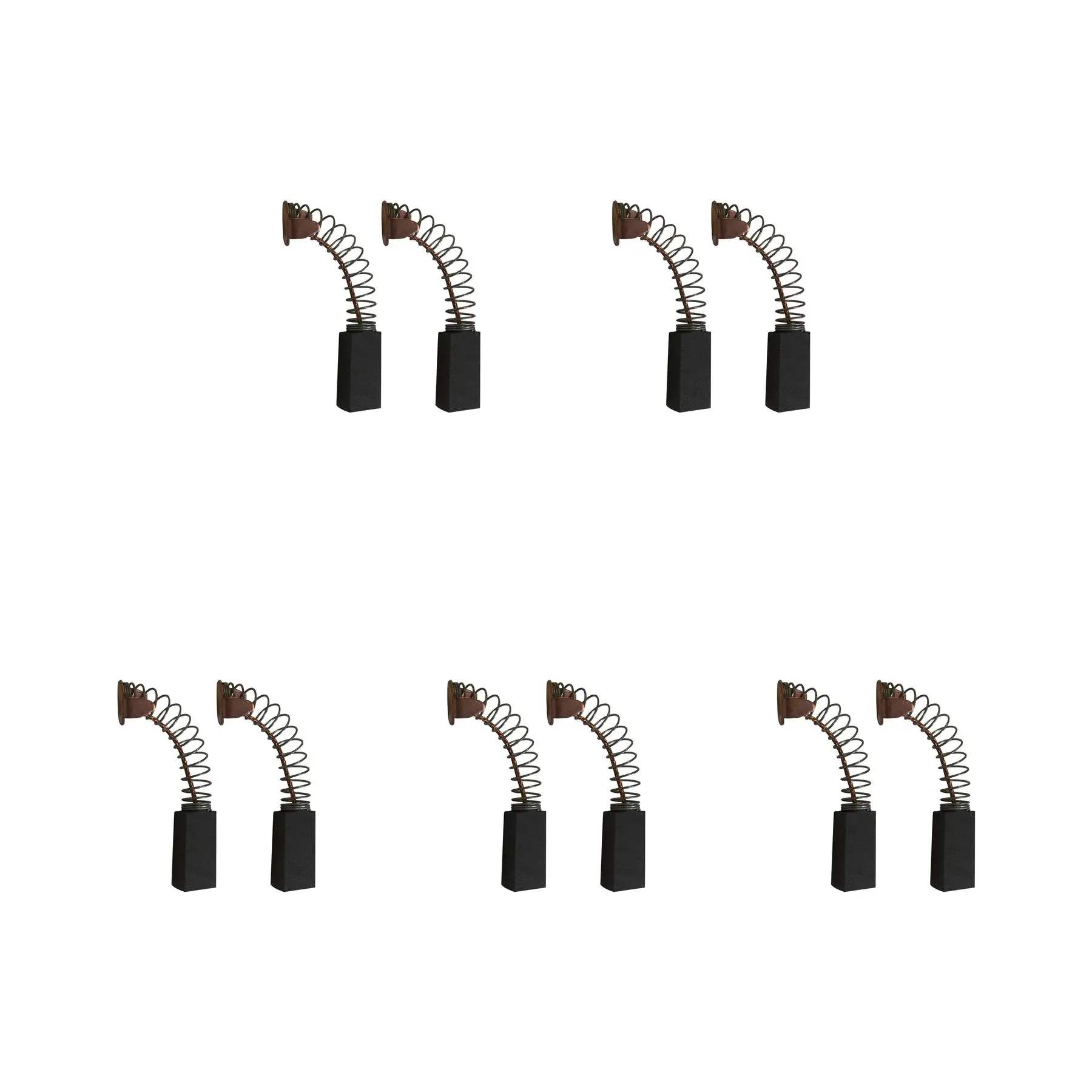 5 Sets - 2x Kohlebürsten für ABM Schleifer (Größe - 7 x 10 x 21/19 mm)