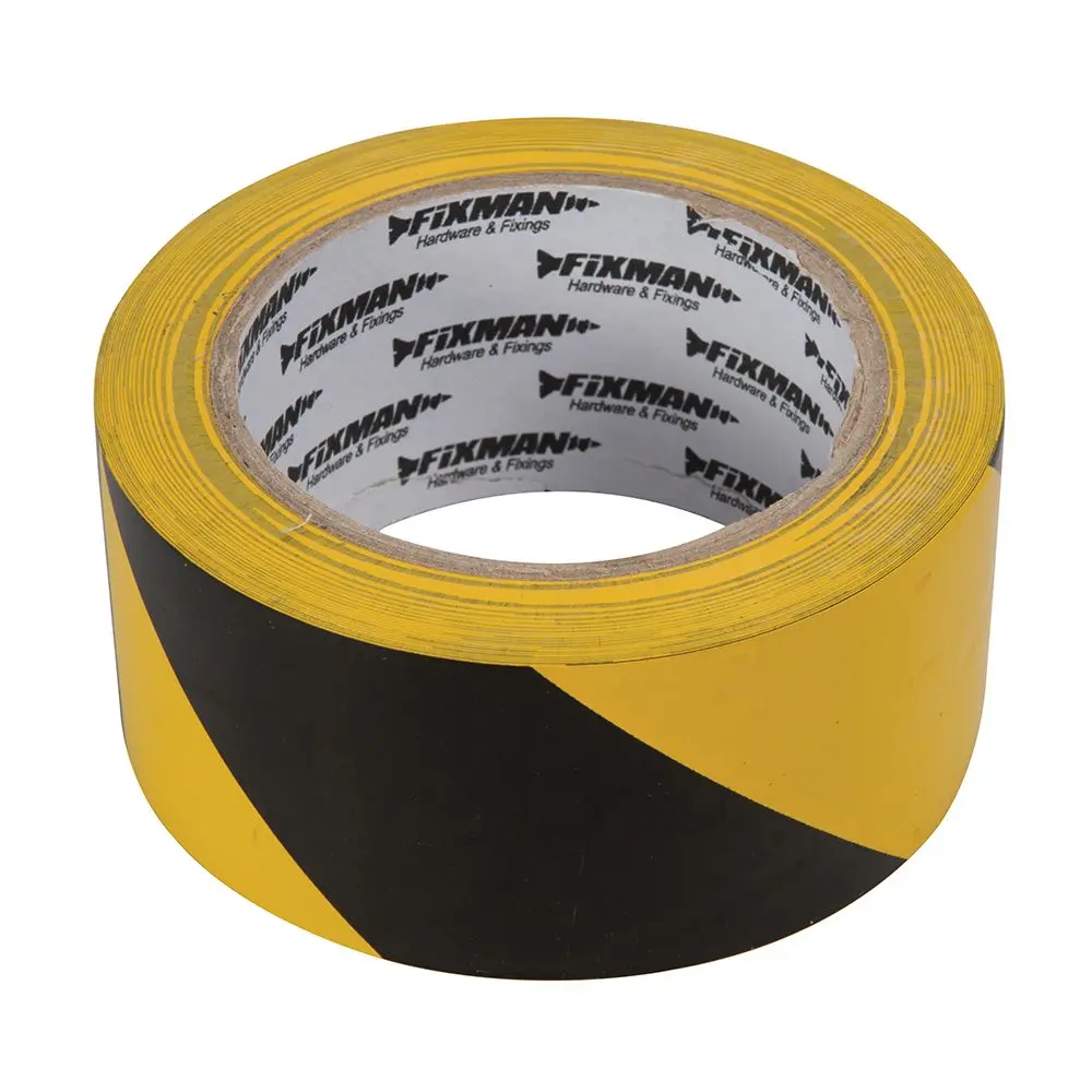 Fixman Cinta de Peligro - 50mm x 33m, Negro/Amarillo