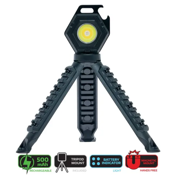 LitezAll 26215 Lampu Kerja Kompak dengan Tripod 500 Lumens