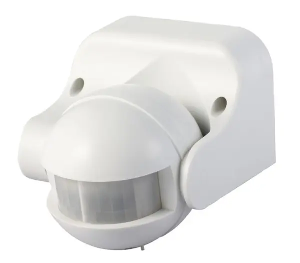 PRO ELEC Wandmontierter PIR-Sensor, IP44, Weiß