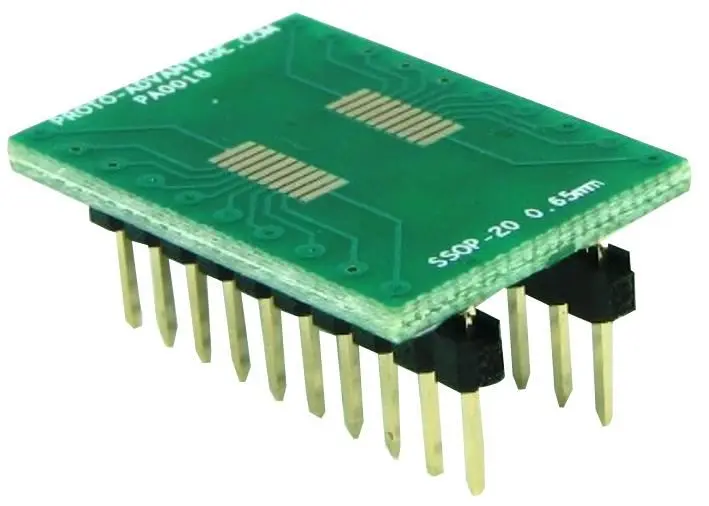 PROTO ADVANTAGE - 轉接器, SSOP20轉DIP20, 0.65毫米