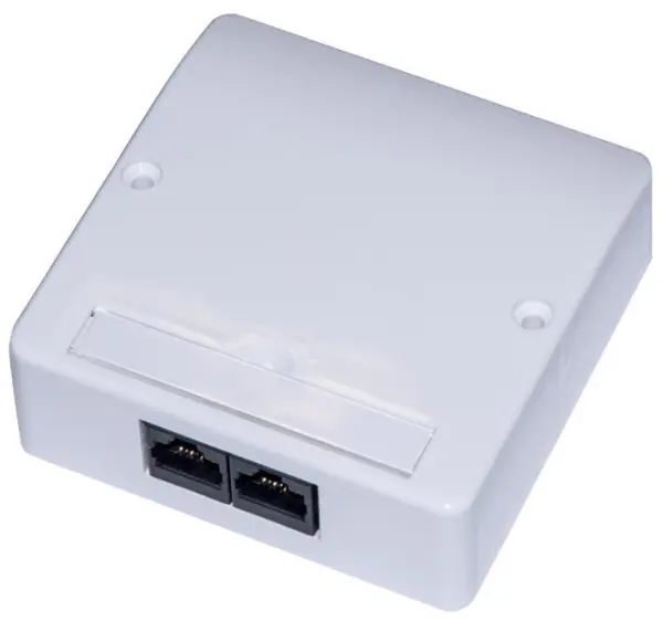 CONNECTIX CABLING SYSTEMS 2-kanálová Cat5e vertikální nástěnná zásuvka