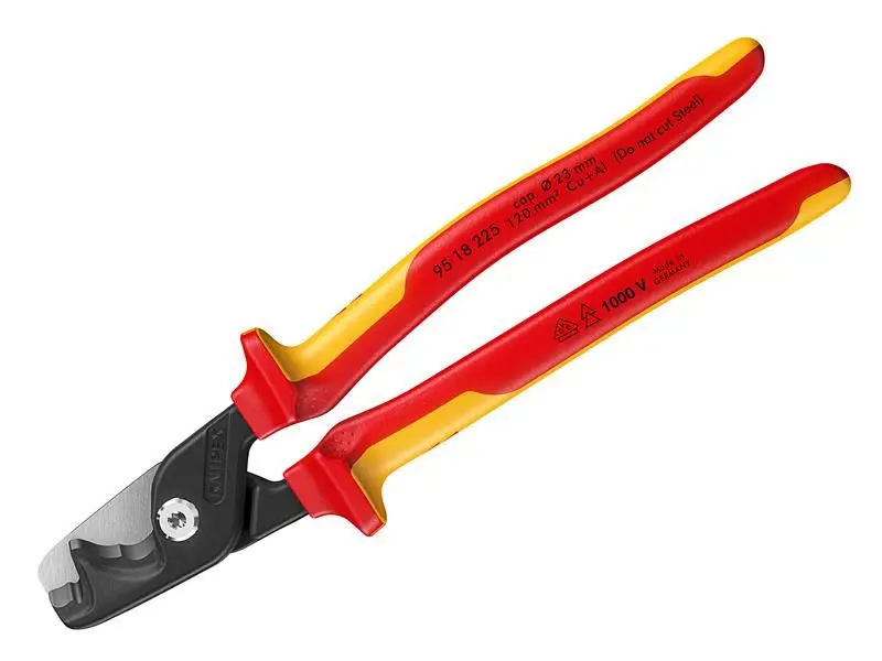 Knipex 95 18 225 VDE StepCut XL Cable Shears, 225mm