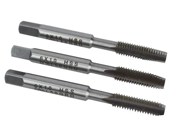 Faithfull 高速鋼直槽絲攻套裝 M6 x 1.0 三件套