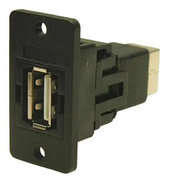 CLIFF USB 2.0 Type A naar B Doorvoerverbinding, 3.2mm Gaten