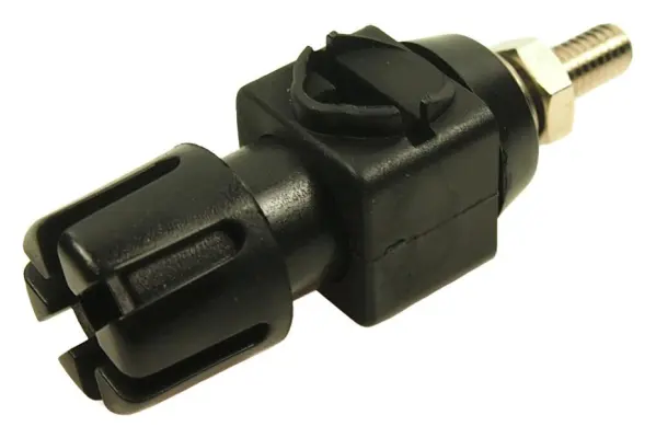 Multicomp Pro 30A Borne de panneau de montage, 4mm, Noir