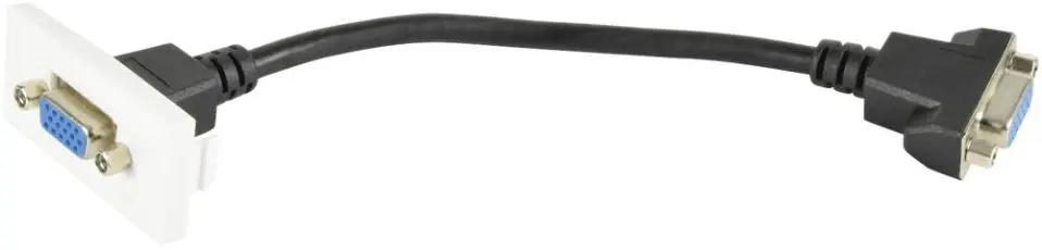 AV:LINK Modulo Presa VGA per Placca Parete, 50x25mm, Cavetto 190mm